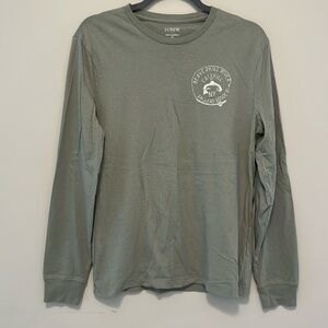 J. Crew ✨ Sage Green Long Sleeve Tshirt Sz S